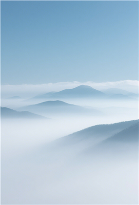 云雾缭绕意境云海山川风景图片